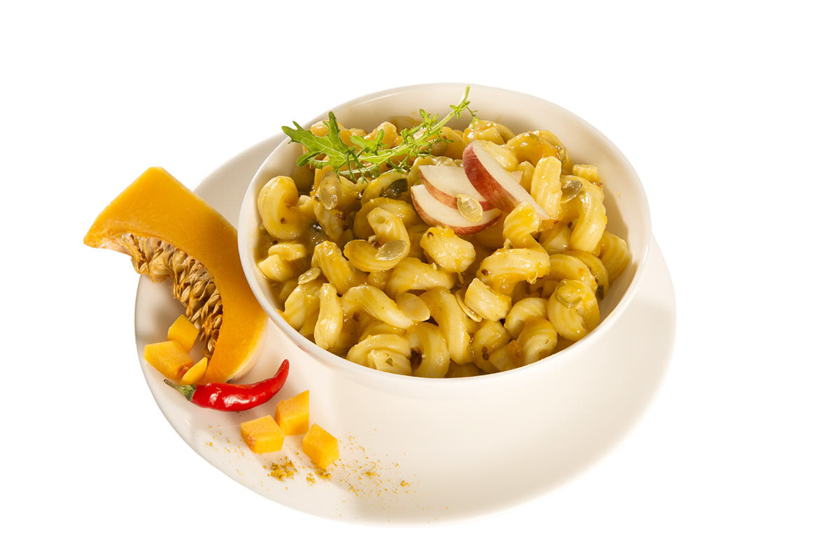 Pasta Pumpkin – Trivelli-Nudeln in Butternut-Kürbis-Soße
